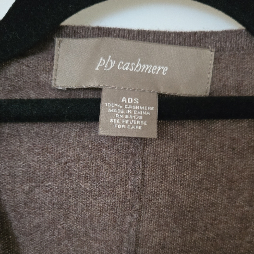 Ply Cashmere Cozy Brown Poncho - Picture 2 of 7